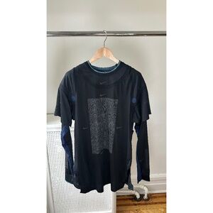 Nike ISPA Long-Sleeve Top Layered Midnight Navy Small NWT